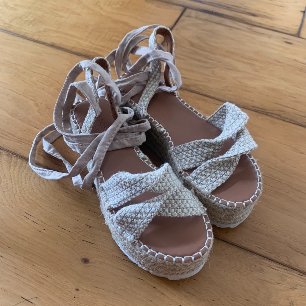 ASOS Design Platform Lace-Up Sandals